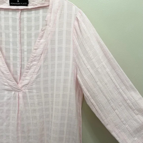 Pomander Place Tuckernuck Carolina Kaftan Maxi Dress Cover Up Pink Size XS